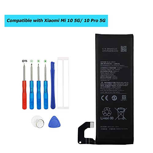 BM4N Replacement Battery Compatible with Mi 10 5G M2001J2G M2001J2I with Toolkit