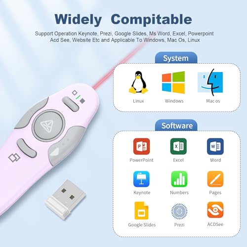 QUI Presenter Remote Bundle | One USB A Black & One USB A Purple