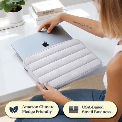 Vandel The Original Puffy Laptop Sleeve Case, 13-14 inch Laptop Sleeve Bag | Compatible with MacBook Air/Pro 13/Pro 14/iPad Pro 12.9, HP Dell ASUS Computer Case Bag Cover, Stylish Aesthetic Design - color: k. Cloud, size: 13-14 Inch
