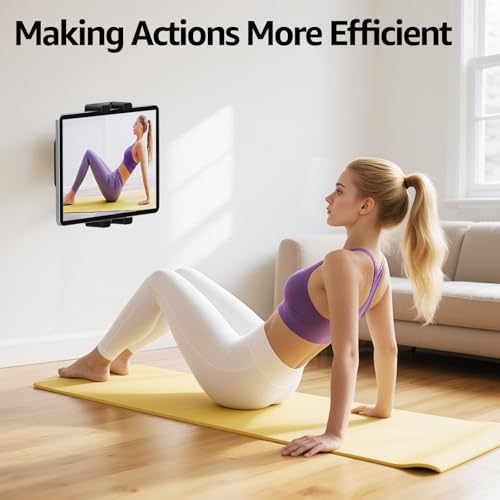 Tablet Wall Mount Ipad Holder, 4.7-15.6" | 360° Adjustable, iPad, Galaxy Tab, Sturdy Aluminum, For Home, Office & Public Spaces - size: No Arm Pro-Up to 15.6"