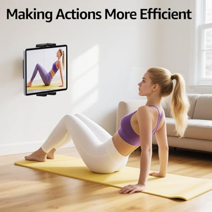 Tablet Wall Mount Ipad Holder, 4.7-15.6" | 360° Adjustable, iPad, Galaxy Tab, Sturdy Aluminum, For Home, Office & Public Spaces - size: No Arm Pro-Up to 15.6"