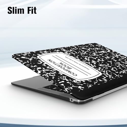 Fintie Case for MacBook Air 13 Inch A2337/A2179/A1932, Composition Book | Air 13.3'', 2018-2022, M1, Snap-On Shell Cover, Full Port Access, Easy On/Off, Lightweight - color: Composition Book