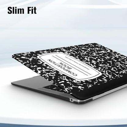 Fintie Case for MacBook Air 13 Inch A2337/A2179/A1932, Composition Book | Air 13.3'', 2018-2022, M1, Snap-On Shell Cover, Full Port Access, Easy On/Off, Lightweight - color: Composition Book