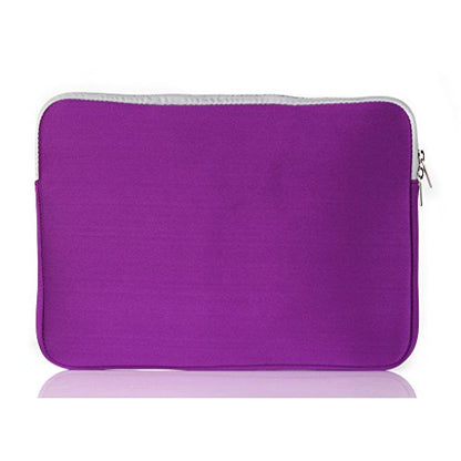 UESWILL Neoprene Soft Sleeve Bag Briefcase Compatible with MacBook Air 11.6 inch/MacBook 12-inch /11-12 inch Ultrabook Chromebook Notebook Netbook Computer Tablet,(Purple) - color: Purple, size: 11-11.6-12 inches