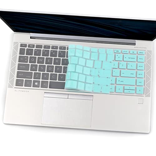 2 PCS Keyboard Cover for HP EliteBook 840 G7 G8 14 Inch Notebook, HP EliteBook 845 G7 G8 14 Inch Notebook PC Model Laptop US Layout Keyboard(Not for HP Elitebook 840 G5/G6)-HotBlue+Clear - color: HotBlue+Clear