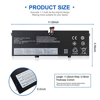 L17C4PH1 L17M4PH1 Laptop Battery for Lenovo Yoga C930 C930-13IKB C930-131KB 930-13IKB-81EQ 81C4 81EQ, 7 Pro Pro-13IKB, L17M4PH2 L17L4PH2 5B10Q82425 5B10Q82426 5B10Q82427 C930-13IK C930-13IKB 60Wh - size: L17C4PH1