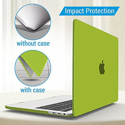 IBENZER Compatible with MacBook Pro 13 Inch Case M2 M1 2026 2025 2024 2023 2022 A2338 A2289 A2251 A2159 A1989 A1706 A1708, Hard Shell Case & Keyboard Cover for Mac Pro 13, Avocado Green, T13AVGN+1 - color: Avocado Green