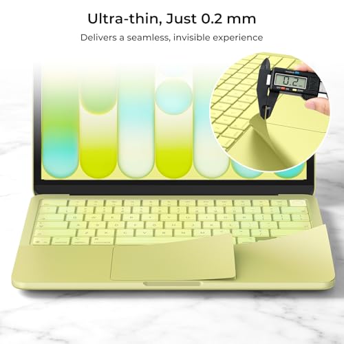 EooCoo for MacBook Neo Case 2026, Scratch & Dings Resistant, 3 in 1 Kit | Shows off Mac Neo's Citrus Color, Resist Fingerprints, Easy to Install, Durable, Back to Schoo Gift - color: Citrus Clear