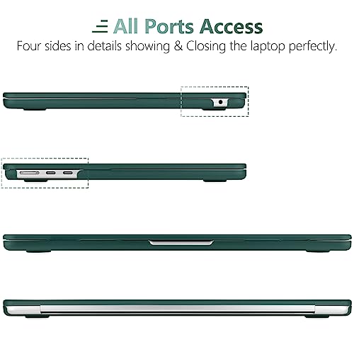 DONGKE Compatible with MacBook Air 13 inch Case M5 M4 M3 M2 2026 2025 2024-2022 A3449 A3240 A3113 A2681, Plastic Hard Shell & Keyboard Cover for MacBook Air 13.6 inch, Matte Teal - color: Matte Teal