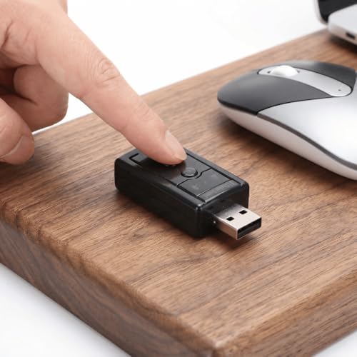 7.1 Channel Sound Card USB 2.0 Pure Digital Sound Output Microphone Ports Audio Upgrade External Sound Audio Adapter Computer Use