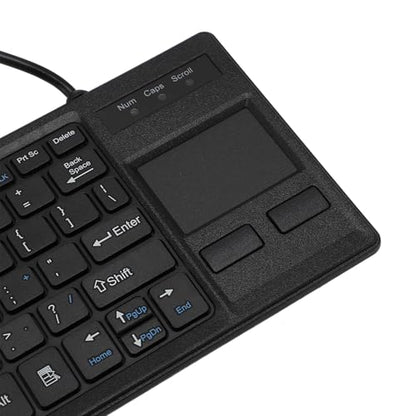 Sanpyl Wired Mechanical USB Keyboard, IP68 & Touch Industrial Keyboard with Touchpad for Laptop Notebook PC, 310x115x12mm / 12.2x4.53x0.47inch