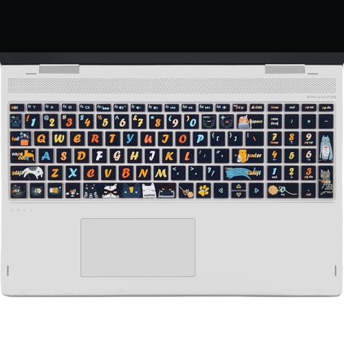Keyboard Cover for HP Envy x360 15m-bp/bq /2020 2019 HP Pavilion 15/ HP Pavilion x360 15.6” Series/HP Envy 17 17.3" Series/HP Laptop 15t 17t 17-ca0011nr 17-by0040nr, Cat - color: Cat