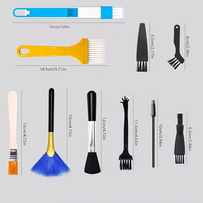 10PCS Digital Cleaning Brush Tool Set, Suitable for dust Removal of Keyboards, laptops, Mobile Phones, etc., Combination