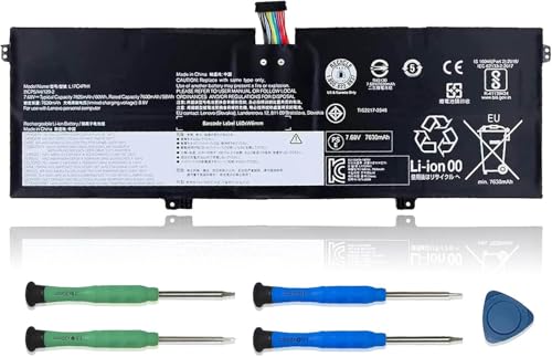 L17C4PH1 Laptop Battery Compatible with Lenovo Yoga C930-13IKB Yoga C930-13IKB Glass Series Notebook L17M4PH1 5B10Q82426 5B10Q82425 7.68V 60Wh 7820mAh - size: 11.45*3.78*0.2 inch L17C4PH1