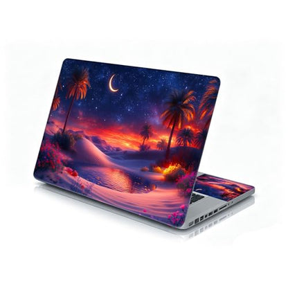 Universal Laptop Skin Sticker Decal, 12"-15.6" Aesthetic Vinyl Wrap, Desert Night Oasis Waterproof Notebook Cover Art Protector for MacBook HP Dell Lenovo, Fits 13" 14" 15" 15.6" - color: Desert Night Oasis