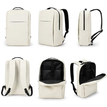 Laptop Backpack for Women & Men, 15.6" Laptop and Tablet Bag with Computer Compartment – Lightweight, Durable Travel & Work Backpacks, Beige - color: Backpack 01 Beige