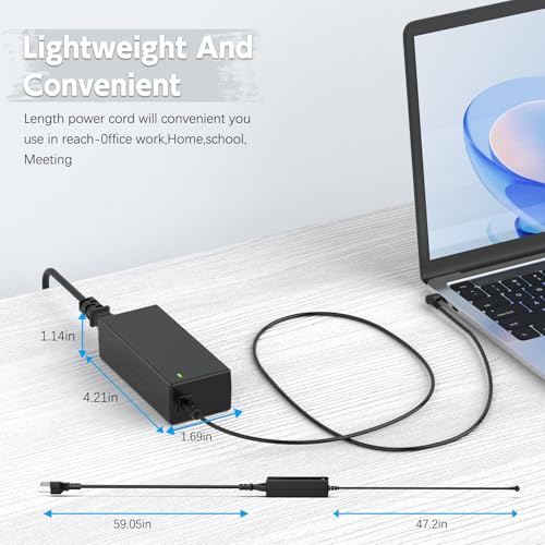 ROLADA 65W Laptop Charger Compatible with Lenovo IdeaPad 3 and Flex 5, 20V 3.25A 45W Replacement AC Power Adapter Cord