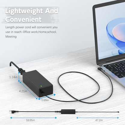 ROLADA 65W Laptop Charger Compatible with Lenovo IdeaPad 3 and Flex 5, 20V 3.25A 45W Replacement AC Power Adapter Cord
