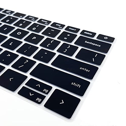Keyboard Cover for Dell Inspiron 14 5410 5415 5418 5420 5425 5430 7415 7420 7425 7430 7435, Dell Inspiron 16 5620 5625 5630 7620 7630, Inspiron 13 5310, Latitude 3320 3420 Keyboard Skin -Black - color: Black