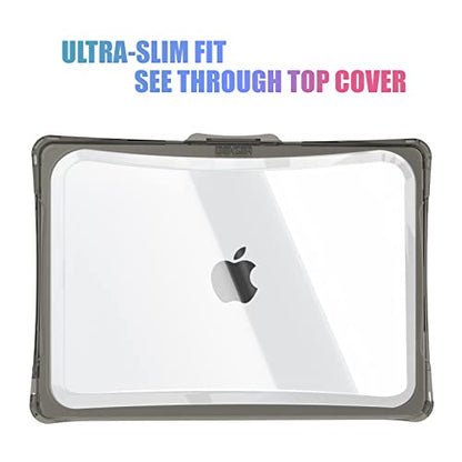 IBENZER Hexpact Protective MacBook Air 13 inch Case M5 2026 M4 2025 M3 M2 2024-2022 A3449 A3240 A3113 A2681, Heavy Duty Case & KeyboardCover & ScreenFilm, Gray, HPE-KK-GY+2 - color: Gray
