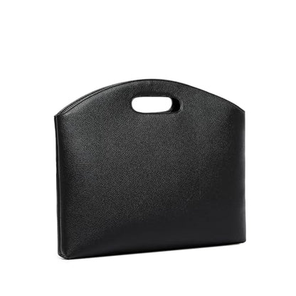 Official Document Computer Bag Stylishly Sleek with Multiple Compartments and Easy to Carry Design - color: Black/Pu