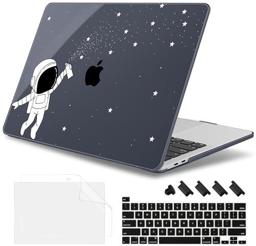 May Chen Case for MacBook Pro 13 inch M2 2023,2022,2021,2020 A2338 M1 A2251 A2289, Plastic Hard Shell Case for MacBook Pro 13" with Touch Bar Fits Touch ID, Astronaut Space - color: Astronaut Space