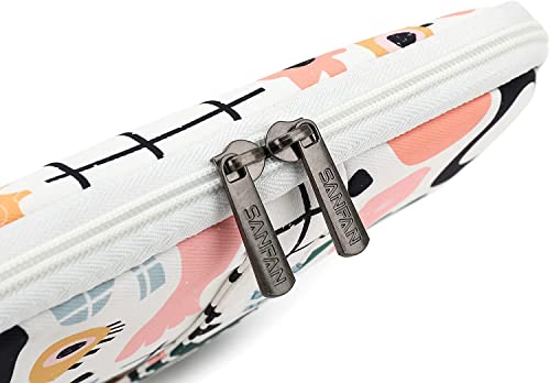 360° Protective Laptop Sleeve Case Bag with 3 Pockets,Handle,Luggage Strap for MacBook Pro 14 inch and 14 inch-14.4 inch Screen Laptop (Garden) - color: Garden(3 pockets), size: 14 inch-14.4 inch