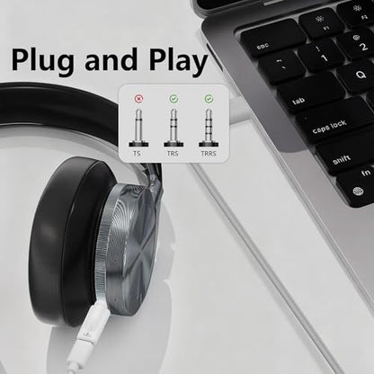 CERRXIAN 2 PCS USB C to 3.5mm Headphone Jack Adapter,Type C Female Input to Aux Female Output Digital Audio Converter for PC, Tablet, Laptop, Microphone, Speaker - style: Type C Female Input to Aux Female