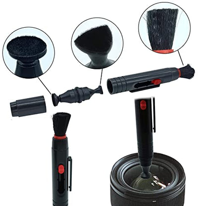 Lens Cleaning Kit Contains Rubber Rocket Air Blower Duster & Cleaning Pen | Equipped with air blowers and double-ended cleaning pen, removes dust & smudges for lenses, telescopes and digital screens