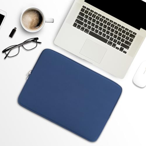 RAINYEAR 13 Inch Laptop Sleeve Case Padded Carrying Bag, Navy Blue | Slim Protective Soft Zipper Computer Cover for 13.3 inch MacBook Air/Pro M1 M2 M3 M4 M5 A3449 A3240 A3113 A2681 A2338 - color: Navy Blue, size: 13"