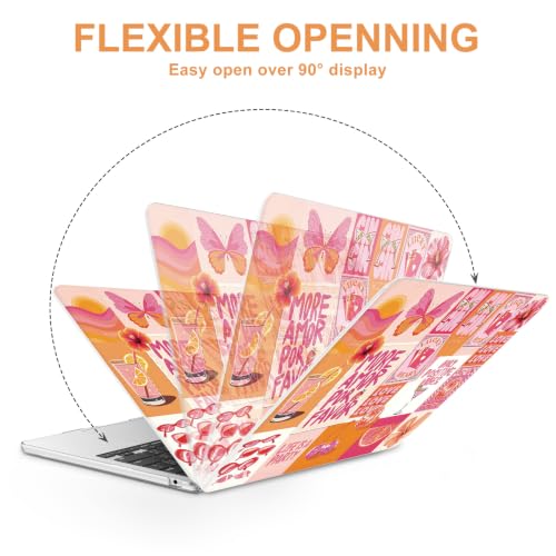 AKIT for MacBook Air 13 inch Case M5 M4 M3 M2 2026-2022, Alphabet Collage | A3449 A3240 A3113 A2681,Funny Unique Pattern Hard Shell Laptop Case+Screen Protector+Keyboard Cover for MacBook Air 13.6 inch - color: Alphabet Collage