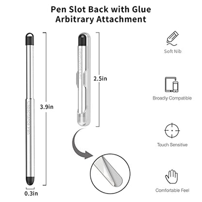 Stylus Pens with Pen Slot for Touch Screens, High Precision Capacitive Universal Stylus for iPad iPhone Tablets Samsung Galaxy All Touch Screen Devices (Purple) - color: Purple