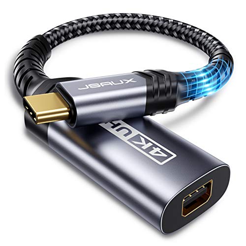 JSAUX USB C to Mini DisplayPort Adapter, 4K@60Hz, USB-C to Mini DisplayPort, Uni-Directional, for DP Alt Mode Devices, Not Compatible with Thunderbolt/Thunderbolt 2 Displays - size: 0.7ft