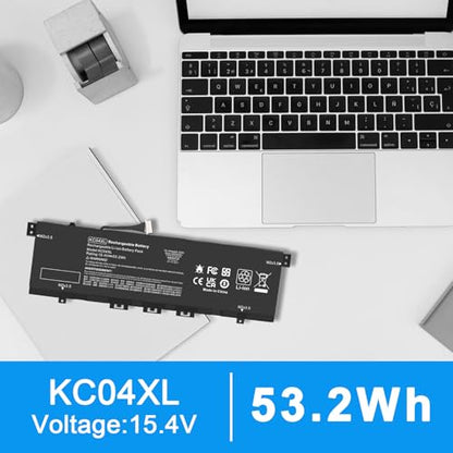 Fancy Buying KC04XL TPN-W133 TPN-W136 Laptop Battery for HP Envy X360 13-AG 13z-AG 13m-AG 13-AR 13-AH 13-AQ 13M-AQ 13T-AQ L08496-855 L08544-1C1 L08544-2B1 HSTNN-DB8P HSTNN-IB8K L08496-855 KC04053XL - size: 11.3*3.5*0.2inch KC04XL