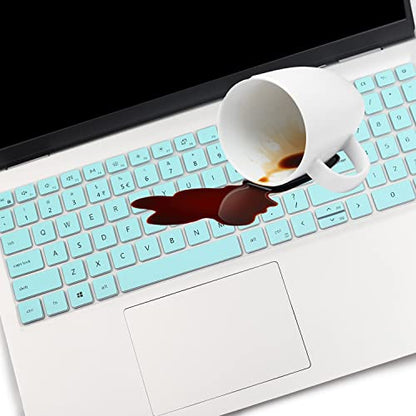 Keyboard Cover for 15.6" Dell Inspiron 15 3510 3511 3515 3525 3530 3535 5510 5515 5518 7510, 2025 Dell 15 Laptop DC15250 DC15255 15.6, Vostro 3510 3520 3530 5510 5515 15.6, Latitude 3520/Inspiron 7610 - color: Hotblue