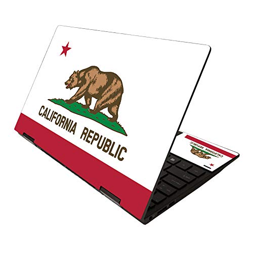 MightySkins Skin for HP Envy x360 13" (2020) - California Flag | Protective, Durable, and Unique Vinyl Decal wrap Cover | Easy to Apply, Remove, and Change Styles | Made in The USA - color: California Flag