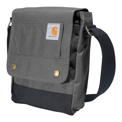 Carhartt Crossbody Snap Bag, Durable, Adjustable Shoulder Bag with Flap Over Snap Closure - color: Gravel
