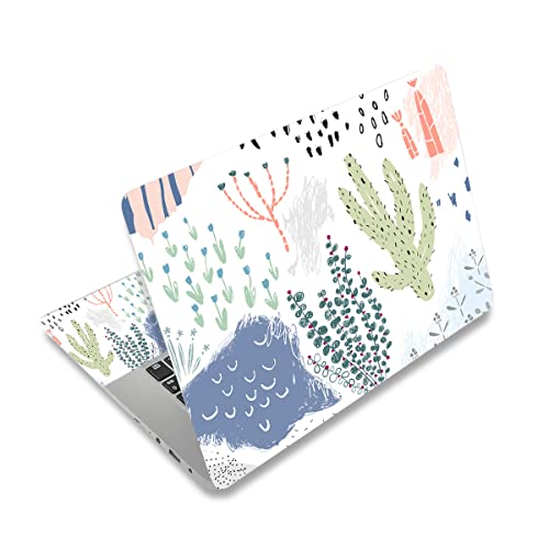 12.1 13 13.3 14 15.4 15.6 Inch Laptop Skin Decal, Laptop Skins Stickers Decals for Notebook PC, Universal Reusable Vinyl Laptop Cover Sticker, Waterproof Art Deal Protector I Cute Cactus Plants - color: Cute Cactus Plants
