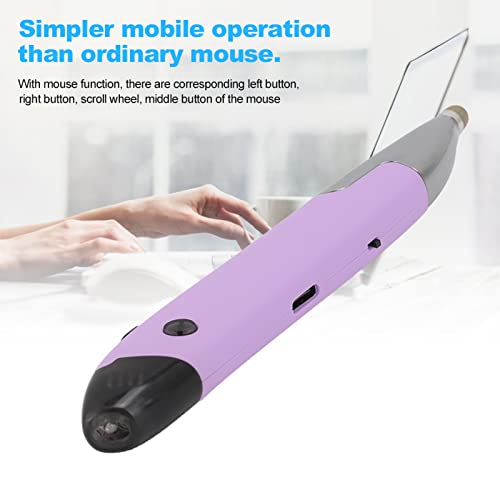 Stylus Pen with Handwriting Function, Capacitive Pen for Note Taking & Drawing, Portable ABS Body with Multi Adapters, Violet - color: Violet
