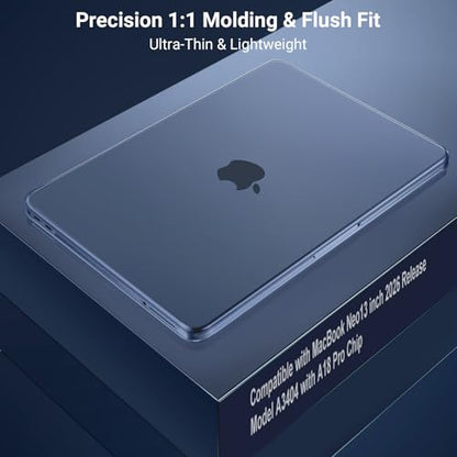 MOSISO Compatible with MacBook Neo Case 13 inch 2026 A3404 A18 Pro Chip | Scratch-Resistant Ultra-thin Protective Hard Shell Case Cover, Indigo - color: Indigo
