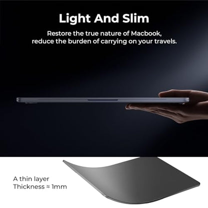BlueSwan Flexible Case for MacBook Neo 13 inch 2026, Model A3404 A18 Pro | Anti-Scratch Protective Laptop Cover with Grippy Matte Texture, Seamless Fit and Lightweiht, Frosted Black - color: Frosted Black, size: Neo 13-inch (2026)
