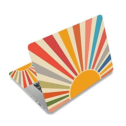 Laptop Skin Sticker Decal,12" 13" 13.3" 14" 15" 15.4" 15.6" Laptop Skin Sticker Protector Cover for Toshiba Hp Samsung Dell Apple Acer Leonovo Sony Asus Laptop Notebook (Multicolored Sun) - color: Multicolored Sun