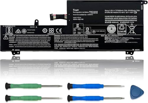 L16M6PC1 Laptop Battery 11.52V 72Wh 6268mAh Replacement for Lenovo Yoga 720-15IKB Series Notebook L16L6PC1 L16C6PC1 5B10M53745 5B10M53743 5B10M53744 - size: 9.61*3.82*0.35 inch L16M6PC1