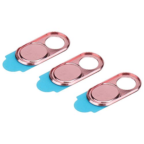 ASHATA 3pcs Metal Camera Lens , Ultra Thin Camera Cover Webcam Cover Blocker Slider for Smartphone Tablet Desktop Laptop ()