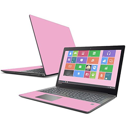 MightySkins Skin Compatible with Lenovo IdeaPad 320 17" (2017) - Solid Pink | Protective, Durable, and Unique Vinyl Decal wrap Cover | Easy to Apply, Remove, and Change Styles | Made in The USA
