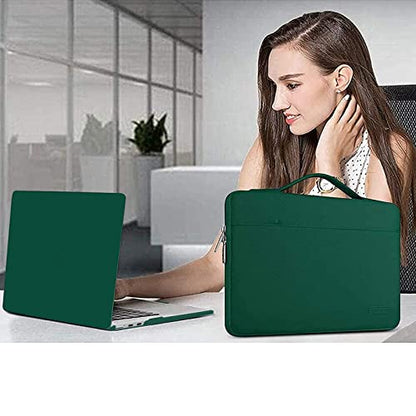 MOSISO Compatible with MacBook Air 13 inch Case M5 2026 M4 2025 M3 M2 2024-2022 A3449 A3240 A3113 A2681,Hard Shell&Sleeve Bag&Keyboard Skin&Webcam Cover&ScreenFilm for MacBook Air 13.6, Peacock Green - color: Peacock Green