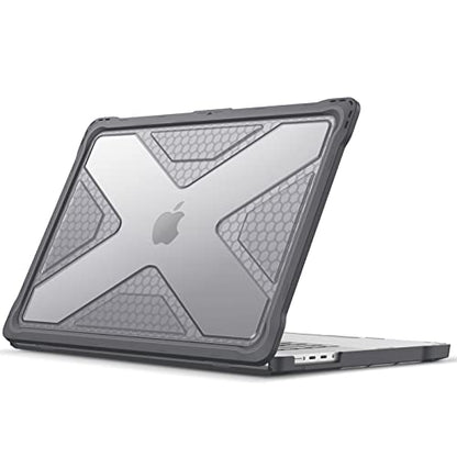 Fintie Case for MacBook Pro 16 Inch A3429 A3428 A3403 A3186 A2991 A2780 A2485 (2026-2021) - Heavy Duty Rugged Hard Shell Cover for MacBook Pro 16" M5/M4/M3/M2/M1 Chip, Gray - color: Gray