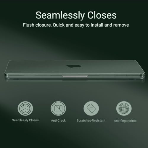MOSISO Compatible with MacBook Neo Case 13 inch 2026 A3404 A18 Pro Chip | 4 in 1 Kit Ultra-Thin Exact-Fit Scratches&Fingerprints Resistant Protective Hard Shell Matte Case Cover, Emerald Green - color: Emerald Green
