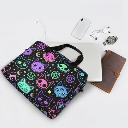 JIPONI Laptop Bag For Women Men, 15.6 16 IN Tote Work bags, Briefcase Messenger Computer Case 01 - color: Cat