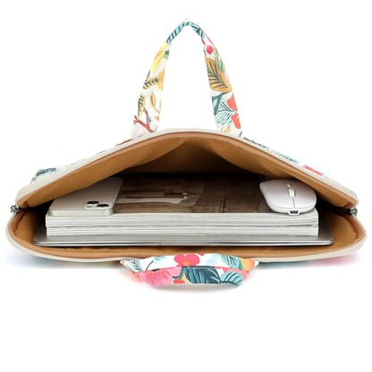 DACHEE Laptop Shoulder Bag for 15 Inch/15.6 Inch Macbook Pro - color: Garden Rose Shoulder